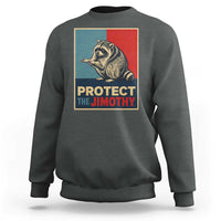 Protect The Jimothy Sweatshirt Funny Retro Trash Panda Animal Lover Meme