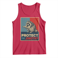 Protect The Jimothy Tank Top Funny Retro Trash Panda Animal Lover Meme