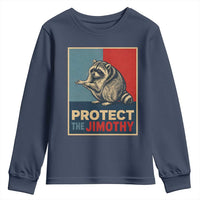 Protect The Jimothy Youth Sweatshirt Funny Retro Trash Panda Animal Lover Meme