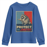 Protect The Jimothy Youth Sweatshirt Funny Retro Trash Panda Animal Lover Meme