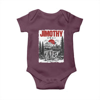 Jimothy The Raccoon Baby Onesie Seattle Skyline Mount Rainier Japanese Retro Vintage Art