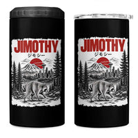 Jimothy The Raccoon 4 in 1 Can Cooler Tumbler Seattle Skyline Mount Rainier Japanese Retro Vintage Art