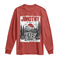 Jimothy The Raccoon Long Sleeve Shirt Seattle Skyline Mount Rainier Japanese Retro Vintage Art