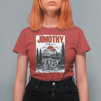 Jimothy The Raccoon T Shirt For Women Seattle Skyline Mount Rainier Japanese Retro Vintage Art