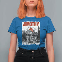 Jimothy The Raccoon T Shirt For Women Seattle Skyline Mount Rainier Japanese Retro Vintage Art