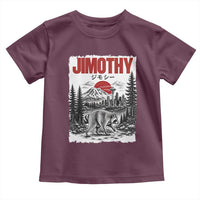 Jimothy The Raccoon Toddler T Shirt Seattle Skyline Mount Rainier Japanese Retro Vintage Art