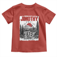 Jimothy The Raccoon Toddler T Shirt Seattle Skyline Mount Rainier Japanese Retro Vintage Art