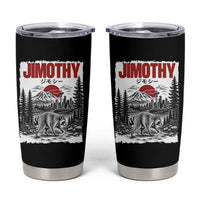 Jimothy The Raccoon Tumbler Cup Seattle Skyline Mount Rainier Japanese Retro Vintage Art