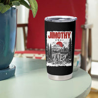 Jimothy The Raccoon Tumbler Cup Seattle Skyline Mount Rainier Japanese Retro Vintage Art