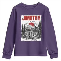Jimothy The Raccoon Youth Sweatshirt Seattle Skyline Mount Rainier Japanese Retro Vintage Art