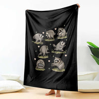 Cute Jimothy The Raccoon Throw Blanket Viral Seattle Wildlife Trash Panda Gift