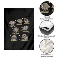 Cute Jimothy The Raccoon Garden Flag Viral Seattle Wildlife Trash Panda Gift