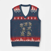 Cute Jimothy The Raccoon V-Neck Knit Sweater Vest Viral Seattle Wildlife Trash Panda Gift