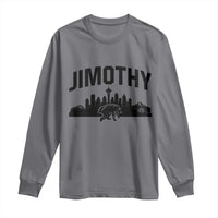 Jimothy The Raccoon Long Sleeve Shirt Seattle Space Needle Mount Rainier Landscape Art