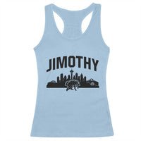 Jimothy The Raccoon Racerback Tank Top Seattle Space Needle Mount Rainier Landscape Art