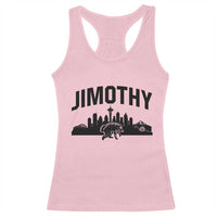 Jimothy The Raccoon Racerback Tank Top Seattle Space Needle Mount Rainier Landscape Art