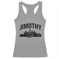 Jimothy The Raccoon Racerback Tank Top Seattle Space Needle Mount Rainier Landscape Art