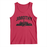 Jimothy The Raccoon Tank Top Seattle Space Needle Mount Rainier Landscape Art