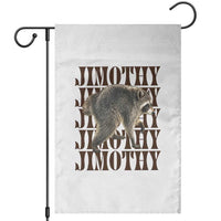 Jimothy The Raccoon Garden Flag Vintage Trash Panda Animal Lover Gift