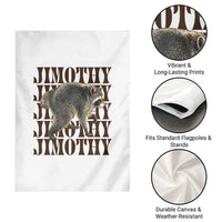 Jimothy The Raccoon Garden Flag Vintage Trash Panda Animal Lover Gift