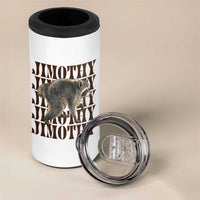 Jimothy The Raccoon 4 in 1 Can Cooler Tumbler Vintage Trash Panda Animal Lover Gift