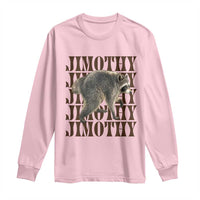 Jimothy The Raccoon Long Sleeve Shirt Vintage Trash Panda Animal Lover Gift