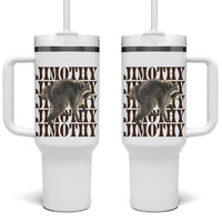 Jimothy The Raccoon Tumbler With Handle Vintage Trash Panda Animal Lover Gift