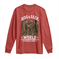Bigfoot Jimothy The Raccoon Cryptid Animal Friendship Long Sleeve Shirt Hide And Seek World Champions