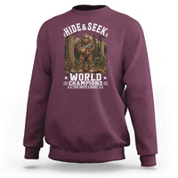 Bigfoot Jimothy The Raccoon Cryptid Animal Friendship Sweatshirt Hide And Seek World Champions