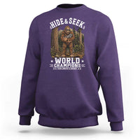 Bigfoot Jimothy The Raccoon Cryptid Animal Friendship Sweatshirt Hide And Seek World Champions