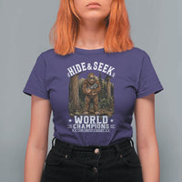 Bigfoot Jimothy The Raccoon Cryptid Animal Friendship T Shirt For Women Hide And Seek World Champions