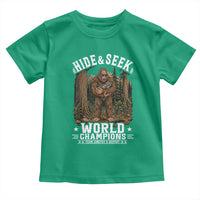 Bigfoot Jimothy The Raccoon Cryptid Animal Friendship Toddler T Shirt Hide And Seek World Champions