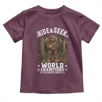Bigfoot Jimothy The Raccoon Cryptid Animal Friendship Toddler T Shirt Hide And Seek World Champions