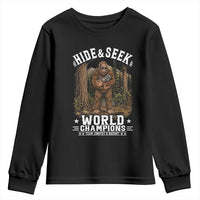 Bigfoot Jimothy The Raccoon Cryptid Animal Friendship Youth Sweatshirt Hide And Seek World Champions
