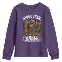 Bigfoot Jimothy The Raccoon Cryptid Animal Friendship Youth Sweatshirt Hide And Seek World Champions
