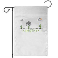 Funny Jimothy The Raccoon Garden Flag Pixel Art Retro Gaming Trash Panda Meme