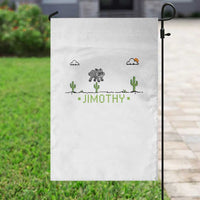 Funny Jimothy The Raccoon Garden Flag Pixel Art Retro Gaming Trash Panda Meme