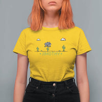 Funny Jimothy The Raccoon T Shirt For Women Pixel Art Retro Gaming Trash Panda Meme