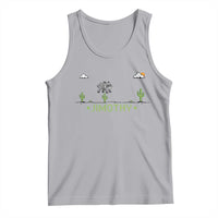 Funny Jimothy The Raccoon Tank Top Pixel Art Retro Gaming Trash Panda Meme