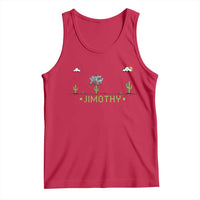 Funny Jimothy The Raccoon Tank Top Pixel Art Retro Gaming Trash Panda Meme