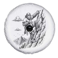 Funny Bigfoot Mountain Climber Spare Tire Cover Outdoor Hiking Adventure