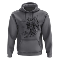 Funny Bigfoot Mountain Climber Hoodie Outdoor Hiking Adventure