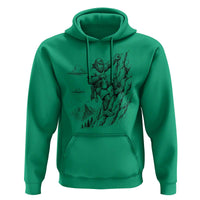 Funny Bigfoot Mountain Climber Hoodie Outdoor Hiking Adventure