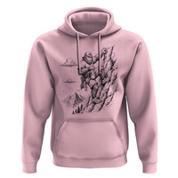 Funny Bigfoot Mountain Climber Hoodie Outdoor Hiking Adventure