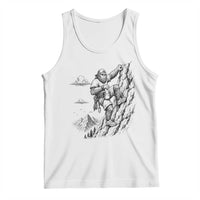 Funny Bigfoot Mountain Climber Tank Top Outdoor Hiking Adventure