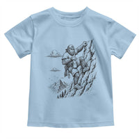 Funny Bigfoot Mountain Climber Toddler T Shirt Outdoor Hiking Adventure