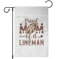 Football Mom Gift Garden Flag Proud Mom Of A Lineman - Wonder Print Shop