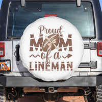 Football Mom Gift Spare Tire Cover Proud Mom Of A Lineman - Wonder Print Shop