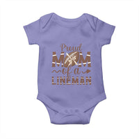 Football Mom Gift Baby Onesie Proud Mom Of A Lineman - Wonder Print Shop