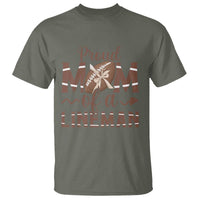 Football Mom Gift T Shirt Proud Mom Of A Lineman - Wonder Print Shop